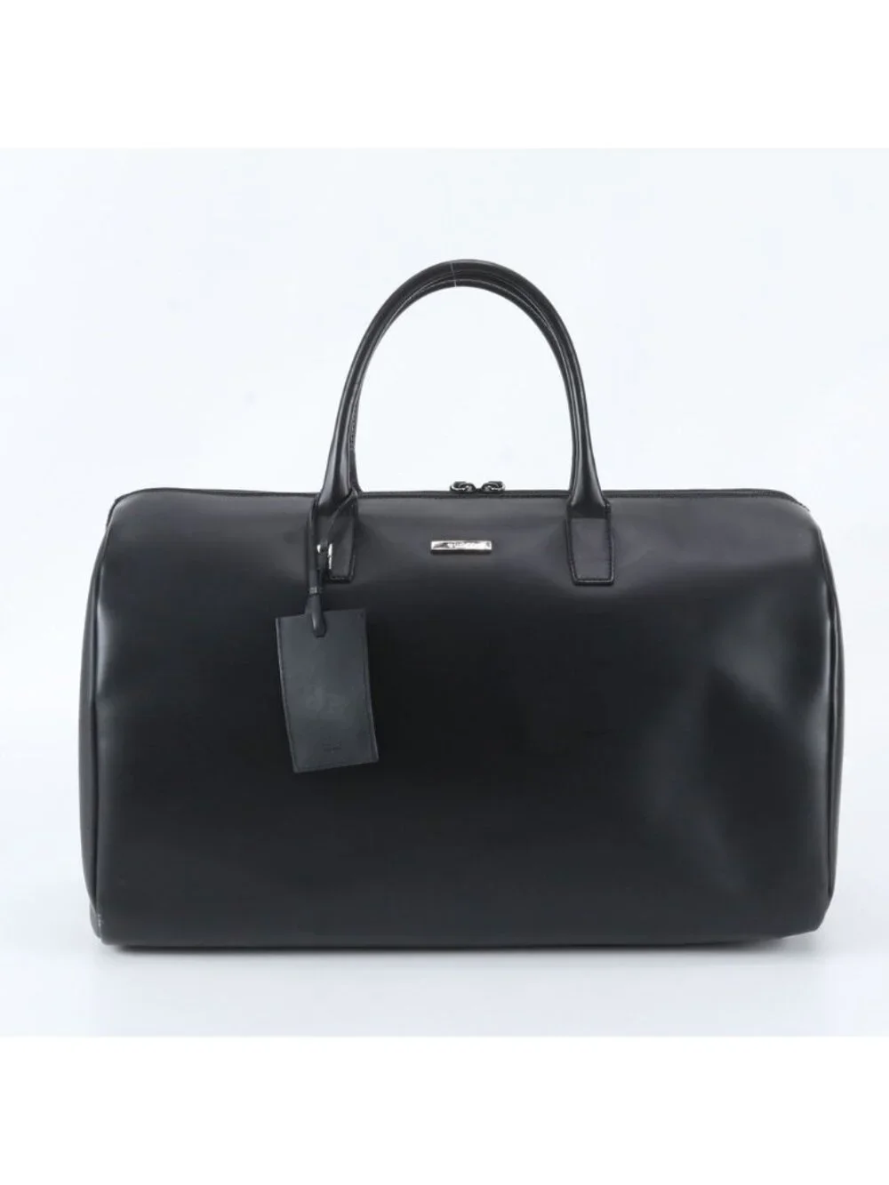 Gucci Leather Boston Bag Tote Carry Black